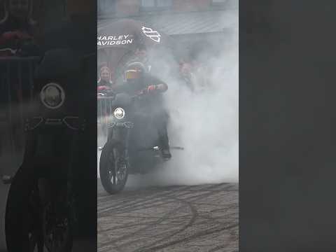 Chris Lietsch. Erstmals wurde eine atemberaubende Stuntshow auf einer Harley Davidson präsentiert