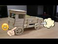 How To Make A Ice Cream Sticks Truck With Matchsticks Wheels For Fun Only