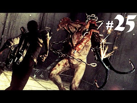 The Evil within chapter 10 - The craftsmans tools ( Two monsters easy kill. Survival mode low ammo )