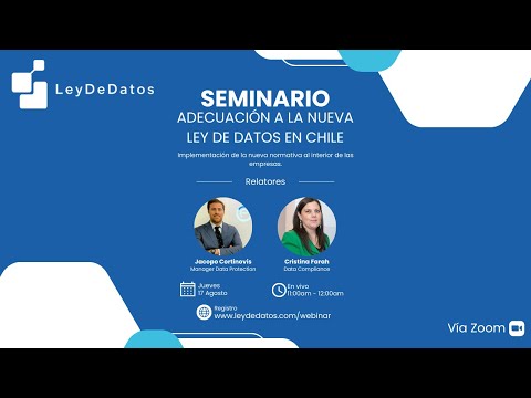 Seminario Adecuación a la nueva Ley de Datos en Chile