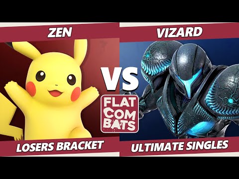 Flat Combats 5 Losers Bracket - Zen (Pikachu) Vs. Vizard (Dark Samus) SSBU Smash Ultimate