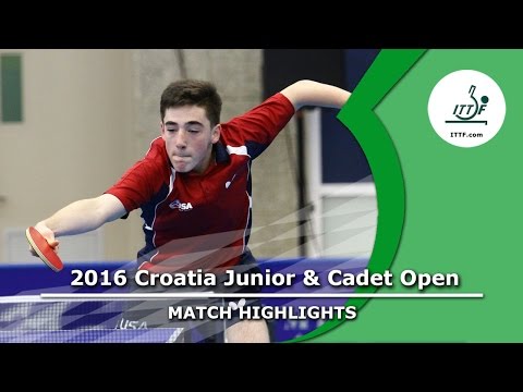 2016 Croatia Junior & Cadet Open Highlights: Liu Victor vs Sharon Alguetti (Final)