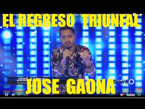 Jose Gaona Regresa Cantando "Cuando LLora Mi Guitarra"  en el programa Los Cuatro  Finalistas 2