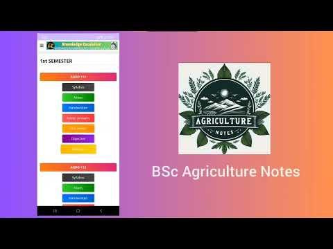 BSc Agriculture Notes