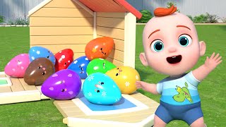 10 Ovos Coloridos - Aprenda a Contar de 1 a 10 | Músicas Infantis | Leo em Português