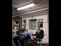 160kg Dead bench press with close grip 5 reps for 6 sets, video 3 sets