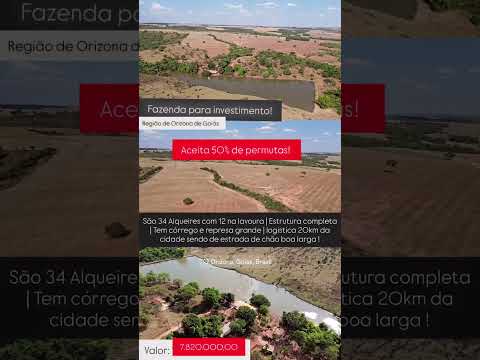 34 Alqueires em Orizona Go | whatsapp 62 99373-6407