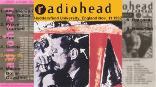 Radiohead - Huddersfield, England LIVE 11-11-1992 [FULL CONCERT]