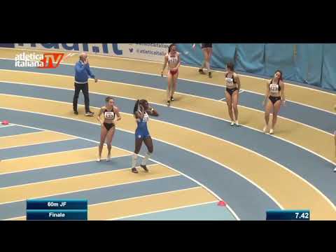 60 metri juniores femminili Finale campionati italiani Ancona 2022