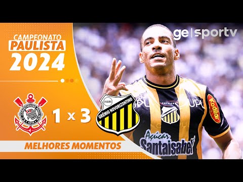 CORINTHIANS 1 X 3 NOVORIZONTINO | MELHORES MOMENTOS | CAMPEONATO PAULISTA 2024 | ge.globo