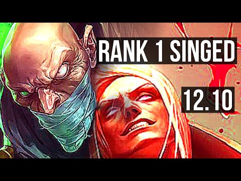 SINGED vs VLAD (MID) | Rank 1 Singed, 2/1/12, 1100+ games, 1.4M mastery | BR Challenger | 12.10