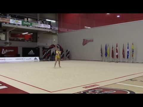 Erika Bernard Senior Clubs 2016 CDN Championships RG Comp B