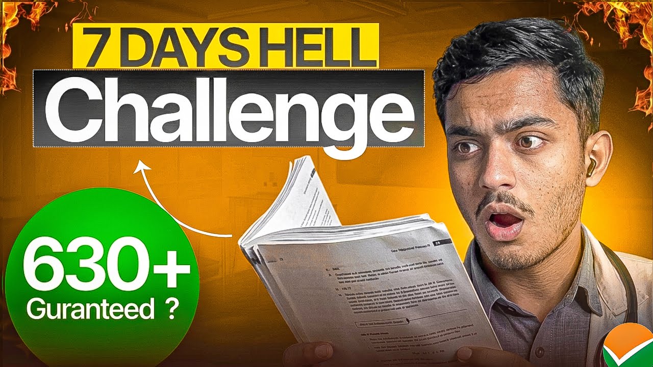 NEET 2026 🔥 7 Days Challenge: Complete Score Boost Plan (Final Strategy)
