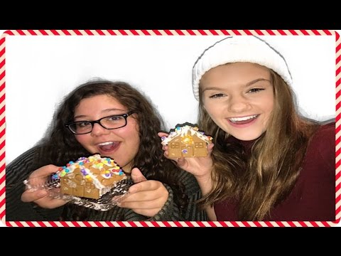 DECORATING MINI GINGERBREAD HOUSES WITH PARE! Major fail! Video