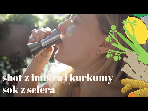 Najlepszy shot z imbiru i kurkumy oraz sok z selera naciowego