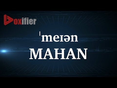 Part of a video titled How to Pronunce Mahan in English - Voxifier.com - YouTube
