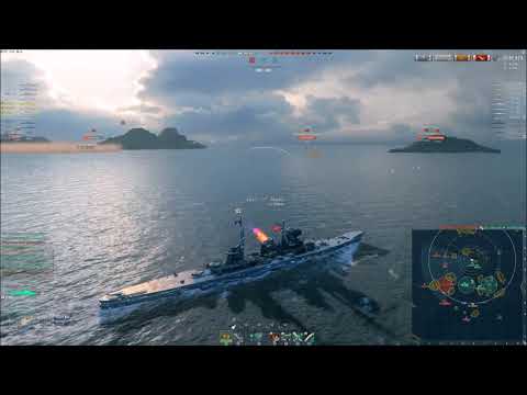 World of Warships Zao 3k Base EXP + Yamamoto Kraken