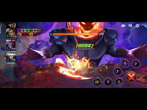 Marvel Future Fight - T3 Hawkeye - Dormammu GBR Solo - Obelisk