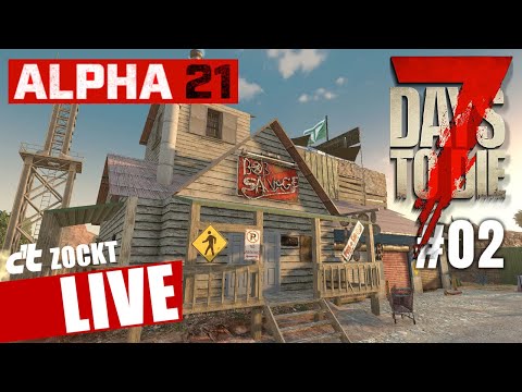 c't zockt LIVE: Survival in 7 Days to Die Alpha 21 (Streamer Weekend #02)