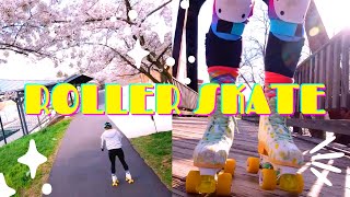 An Aesthetic Roller Skating Video with Chill Vibes | Roller Skate Beginner Vlog Day 17 Clips + Music