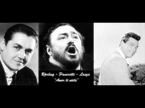 The dueling tenors- part 3- "Amor ti vieta," Lanza, Bjorling, Pav