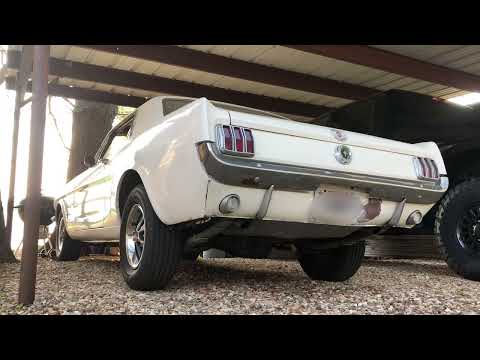 1965 Mustang with a 289 w/Comp Cam Nostalgia 271S+ through Tri-Y's, factory style full 2" exhaust