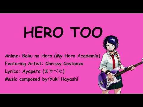 Hero too lyrics - Boku no Hero (My Hero Academia)