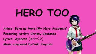 Download lagu Hero too lyrics Boku no Hero... mp3