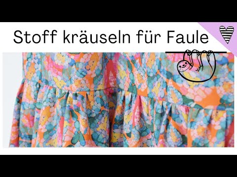 Stoffe kräuseln für Faule :-P / DIY MODE Nähhack