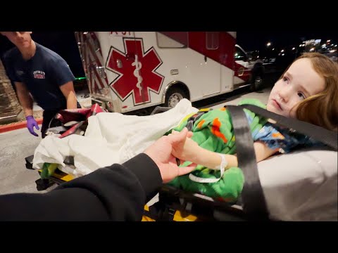 NiKO'S BRAVE AMBULANCE RiDE ????  Adley & Navey Surprise him with a GiANT MONKEY! Mom saves the day