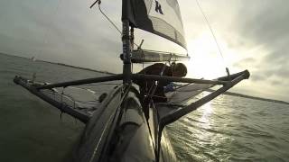 preview picture of video 'Moth Sailing January 2014'