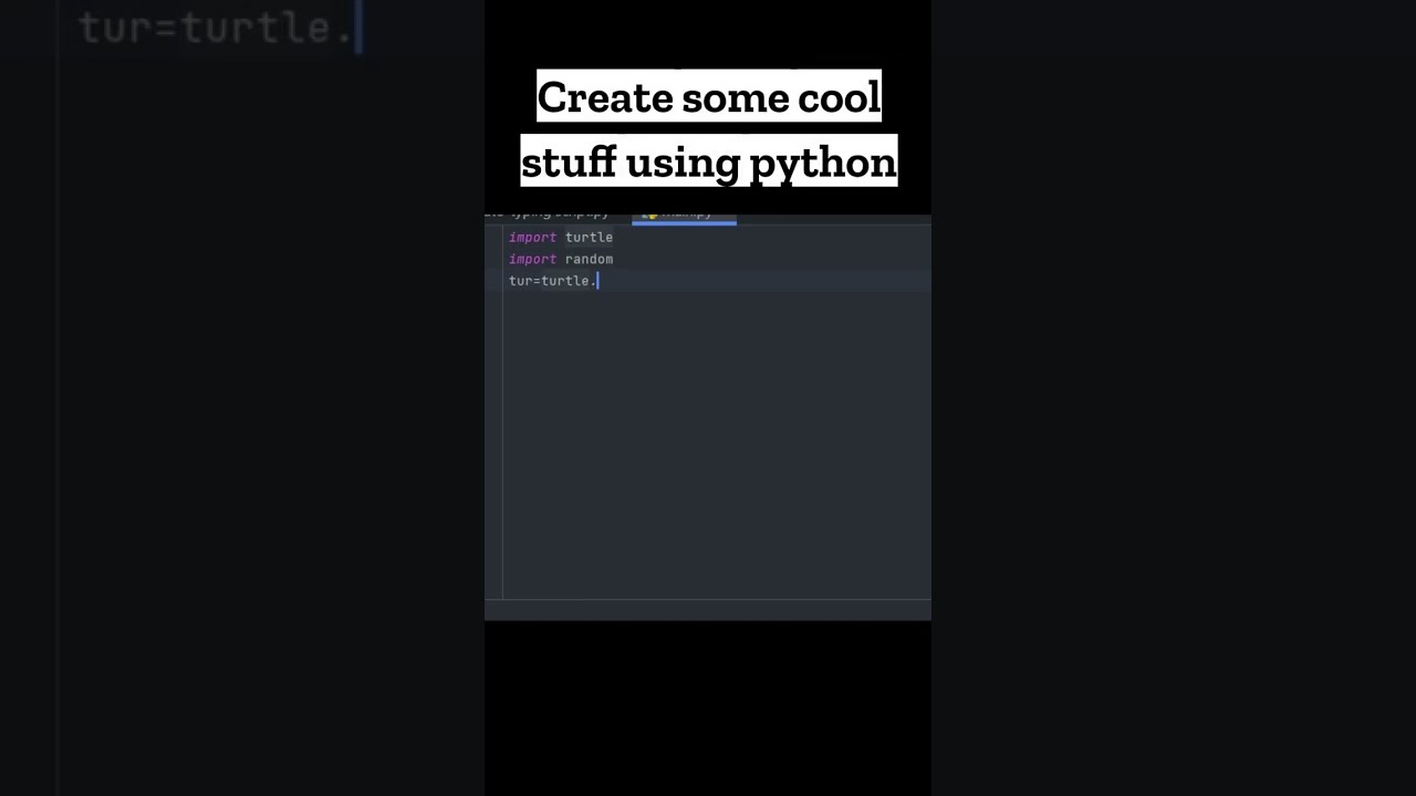 How to create graphics using Python turtle 🐍🐢 #coding