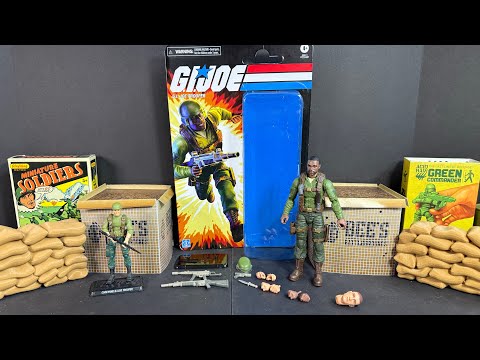 GIJoe Classified Retro Cardback GIJoe Trooper Green Shirt 