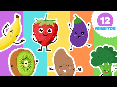 🍎🥦 APRENDE las Frutas y Vegetales de manera Divertida. Video Educativo para Niños 🎥