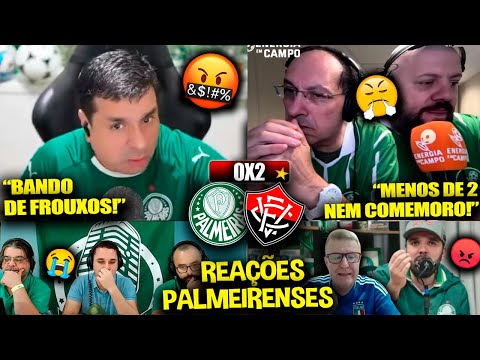 REAÇÕES dos PALMEIRENSES FURIOSOS com a DERROTA - PALMEIRAS 0X2 VITÓRIA [REACT BRASILEIRÃO 2024]