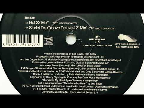 Meck feat. Leo Sayer • Thunder In My Heart Again (Starlet DJs Groove Deluxe 12'' Mix) (2006)