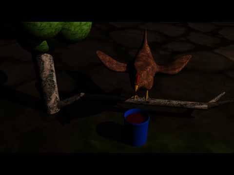 3D Animation of a chicken