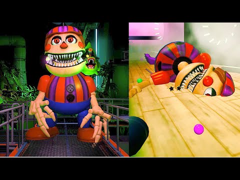 Balloon Boy Trying To Control Monty Course Gets Destroyed - Five Nights At Freddy's Security Breach