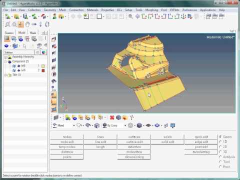 Geometry Cleanup in HyperMesh (Part 1)