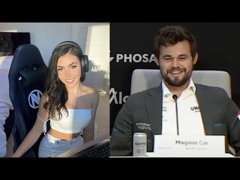Andrea Botez Asks Magnus Carlsen "How the Knight Moves" in Press Conference