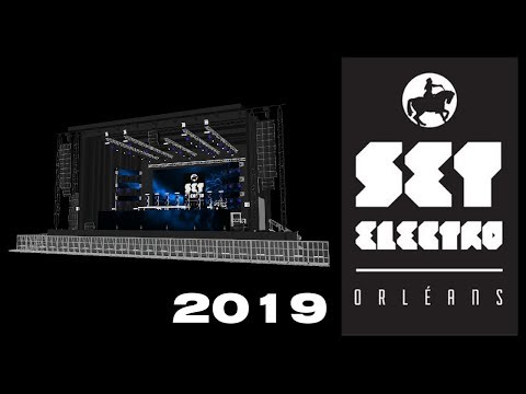 [Modélisation 3D] Scène du SET ELECTRO Orléans 2019 - Le dépôt de la scène 3D