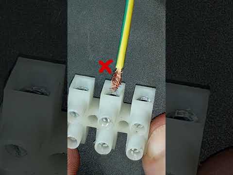 Proper way of wire connection with the connector method 1