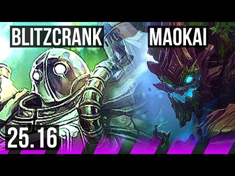 BLITZCRANK & Kai'Sa vs MAOKAI & Yunara (SUP) | 1/3/23 | EUW Master | 25.16