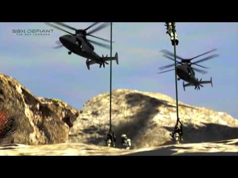 Boeing Sikorsky   SB 1 Defiant Joint Multi Role High Speed Helicopter Simulation 720p