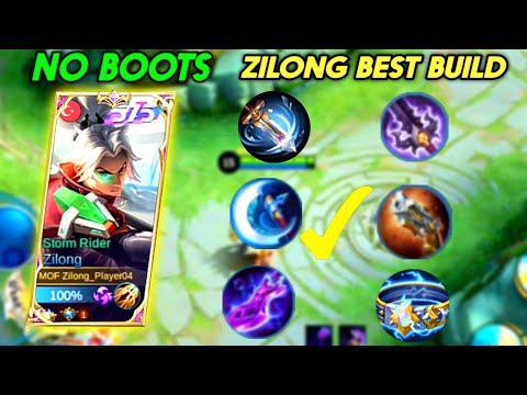 ZILONG BEST BUILD FOR SOLO RANK UP WITHOUT BOOTS | MUST TRY THIS ONE WITH NO BOOTS | MLBB