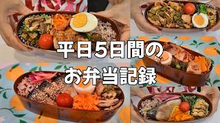 【平日5日間のお弁当】月曜日から金曜日まで｜毎日のお弁当作り｜5 Days of Japanese Bento