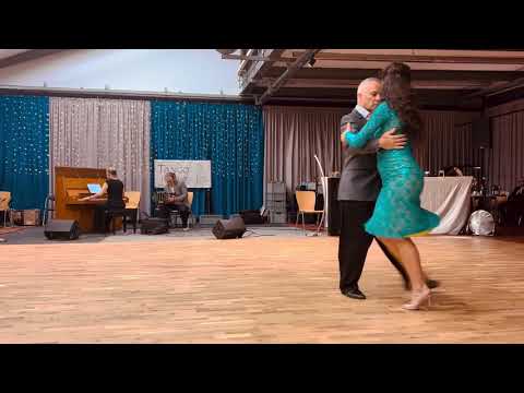  Amaia Zugadi  and  Alejandro Figueroa  are  dancing  to  the  milonga  "  Comme Il Faut  "  by  Duo Beltango  at  Viva la Vida Tango Festival  in  2023