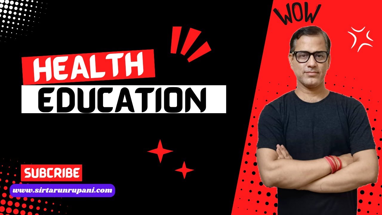 Health Education | ICSE Class 10 | Physical Education | @sirtarunrupani