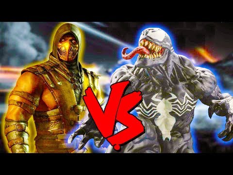 Scorpion Vs Venom Army - Epic Battle - Mortal Kombat Costume Skin Mod