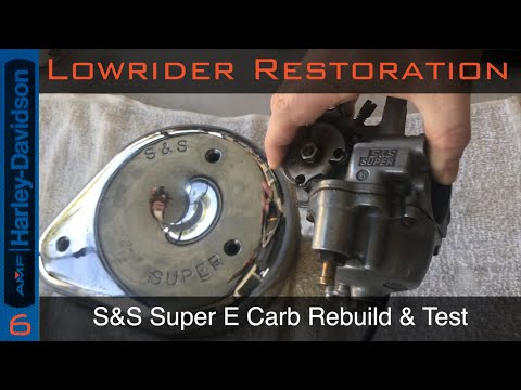 AMF Shovelhead Lowrider Restoration -6- S&S Super E Carb Rebuild